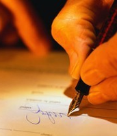 Pen Signing - Insurance Plans